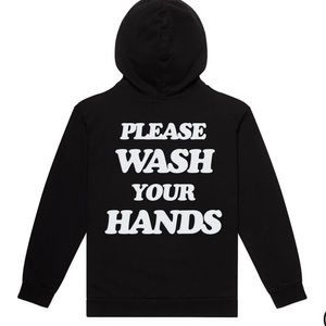 NWOT TALENTLESS MEN'S PLEASE WASH YOUR HANDS HOODIE